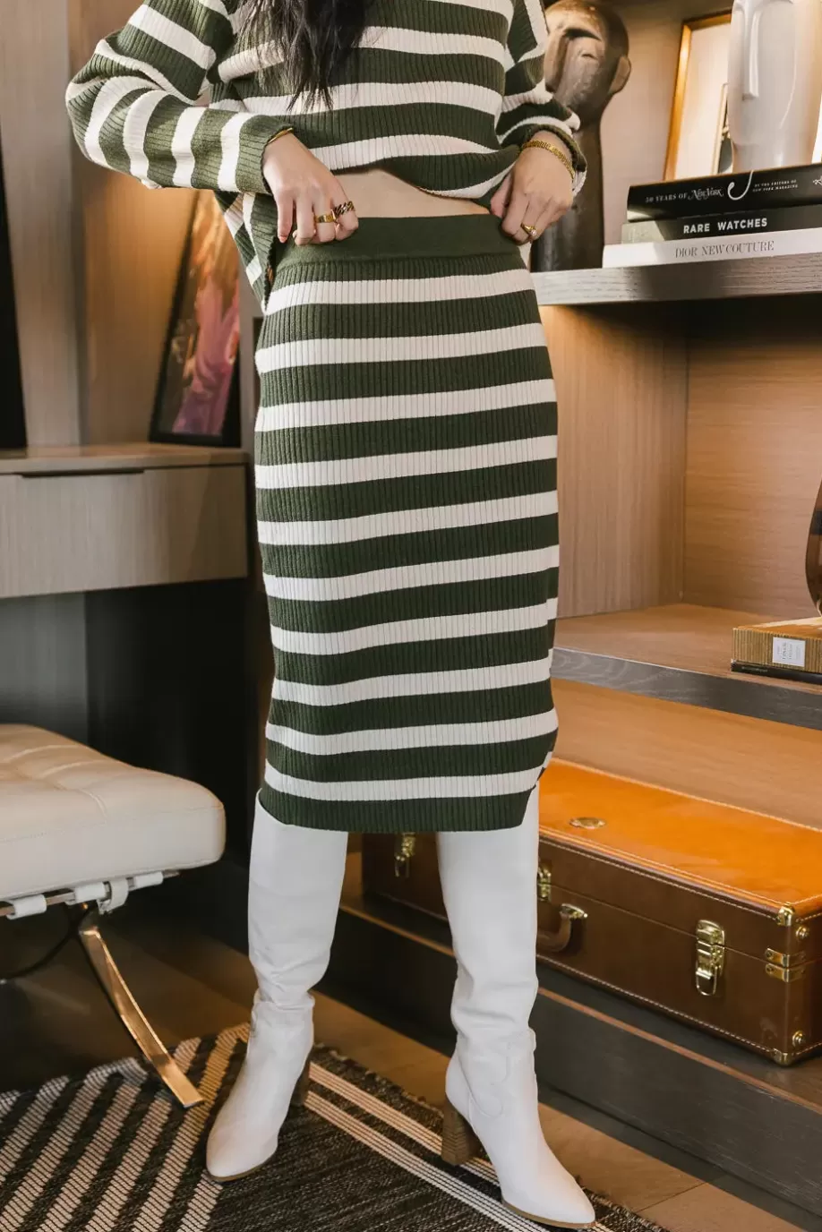 Best Sale Alani Striped Skirt in SKIRTS | SETS