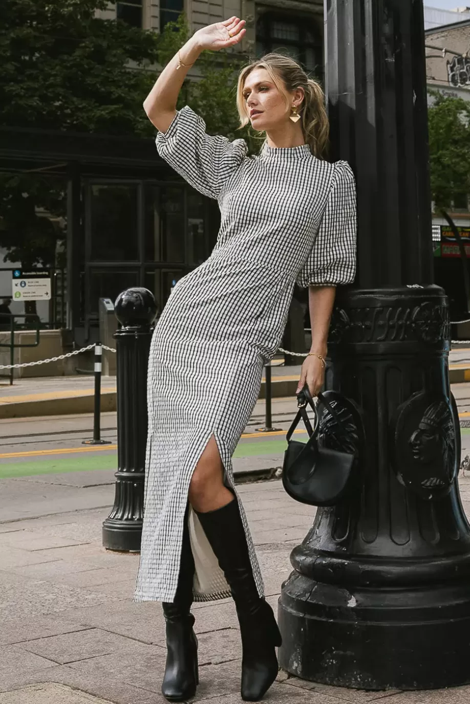 Hot Alex Gingham Dress in MAXI DRESSES | DRESSES