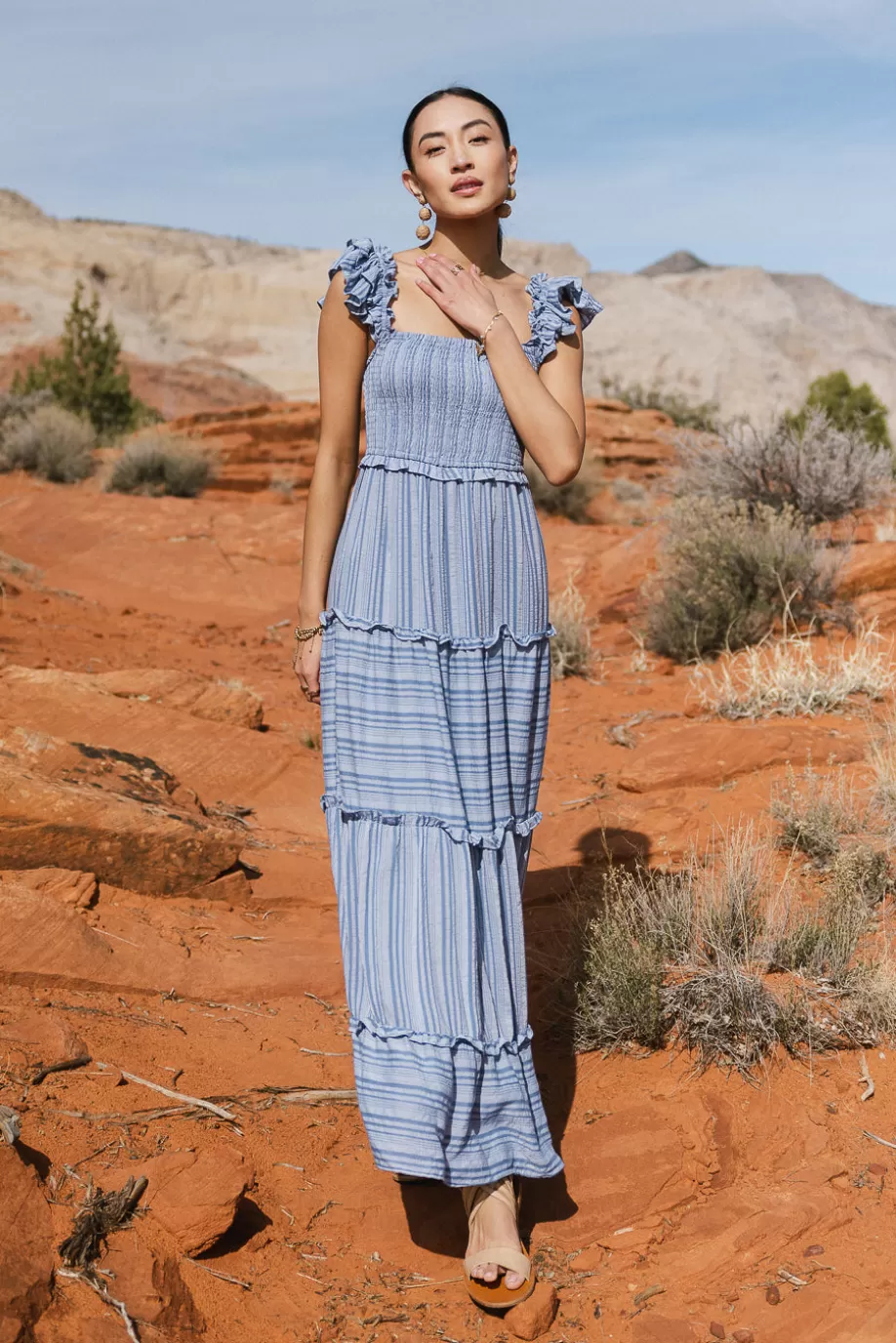 Best Sale Ann Smocked Tiered Maxi Dress MAXI DRESSES | DRESSES