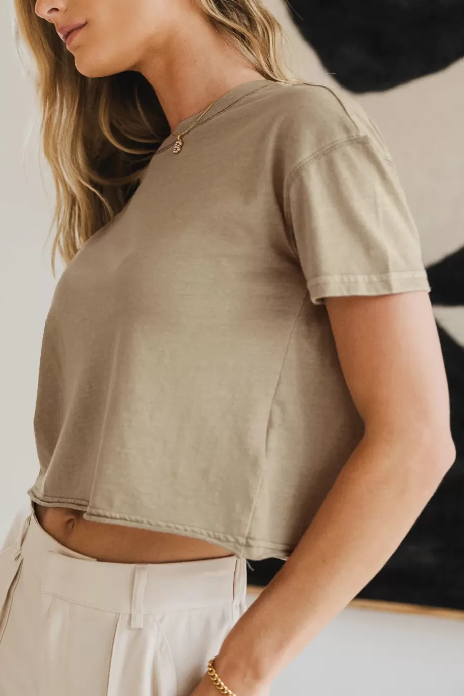 Online Billie Cropped T-Shirt in CROPPED | TEES & TANKS