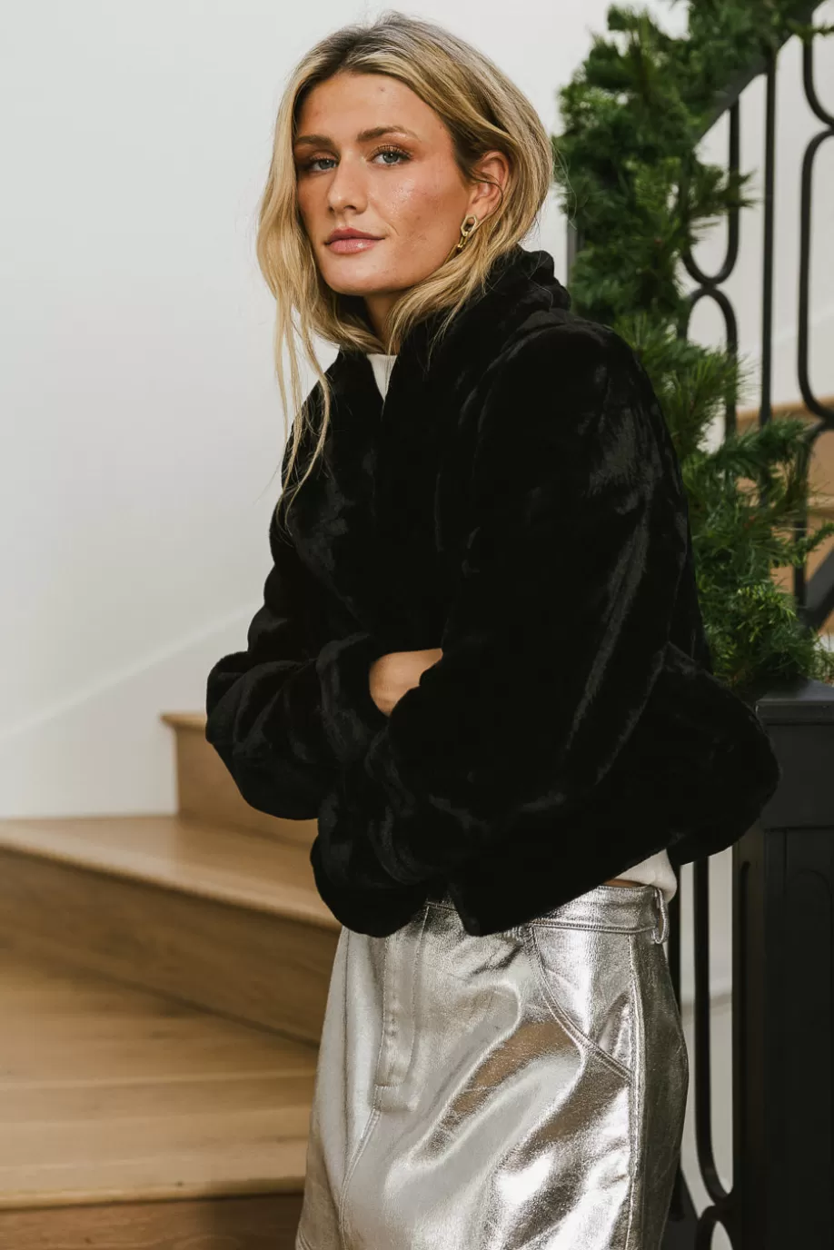 Shop BlankNYC Midnight Memories Faux Fur Jacket - FINAL SALE JACKETS & BLAZERS | JACKETS & BLAZERS