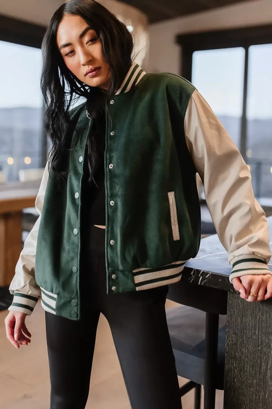 Best Sale Call The Shots Varsity Jacket in - FINAL SALE OUTERWEAR | JACKETS & BLAZERS