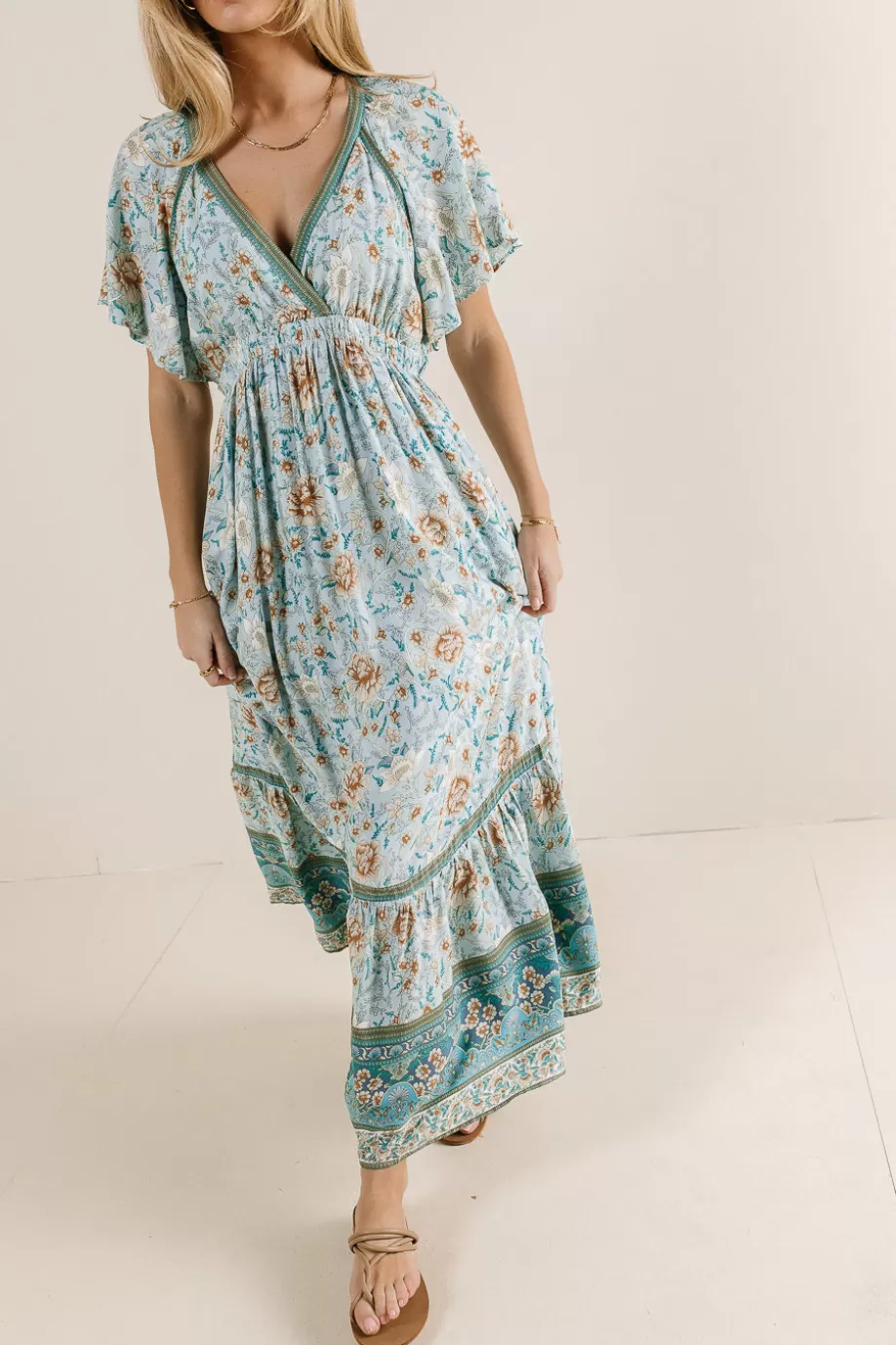 Outlet Cary Floral Dress in MAXI DRESSES | DRESSES