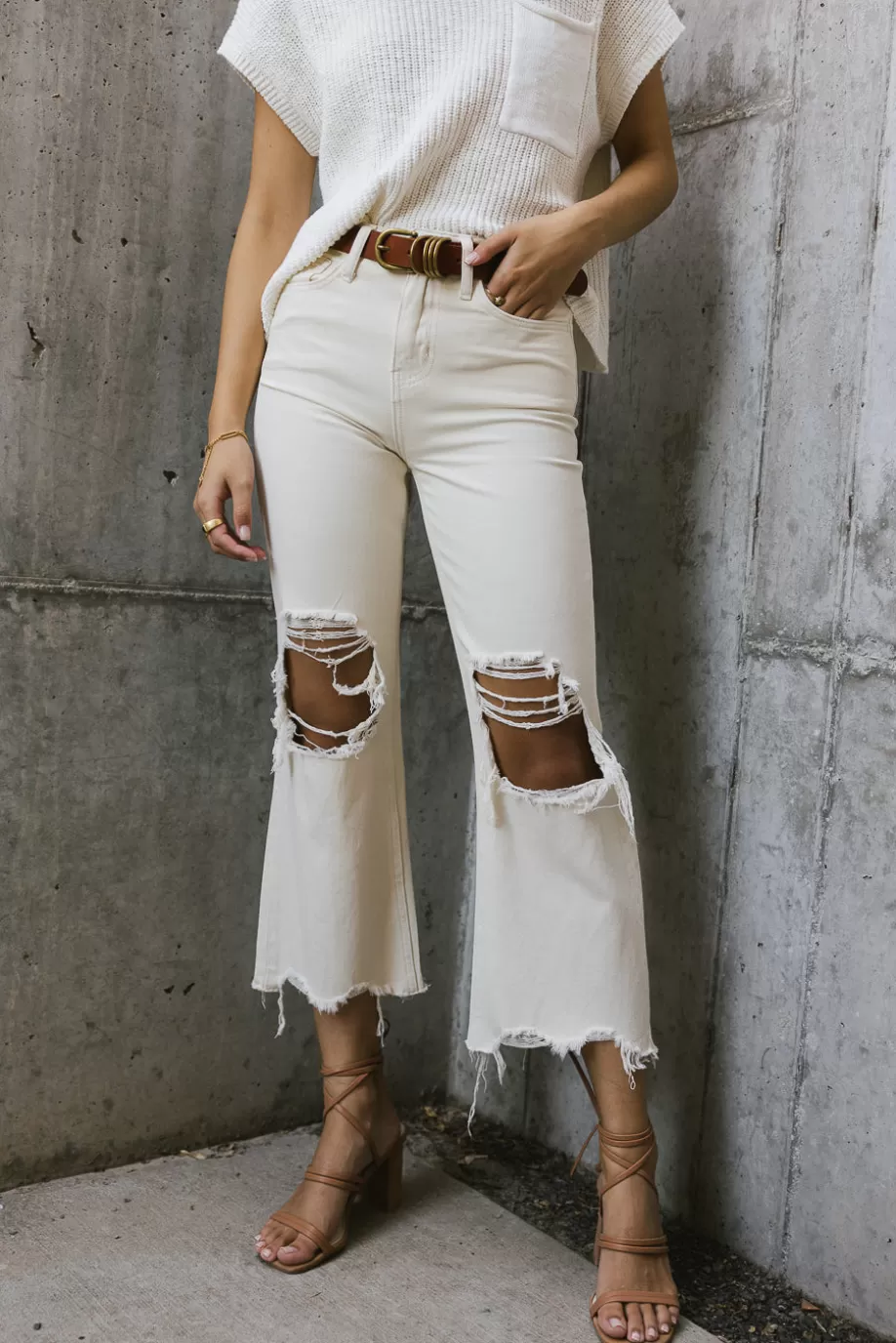 Best Charlie Distressed Jeans in DENIM