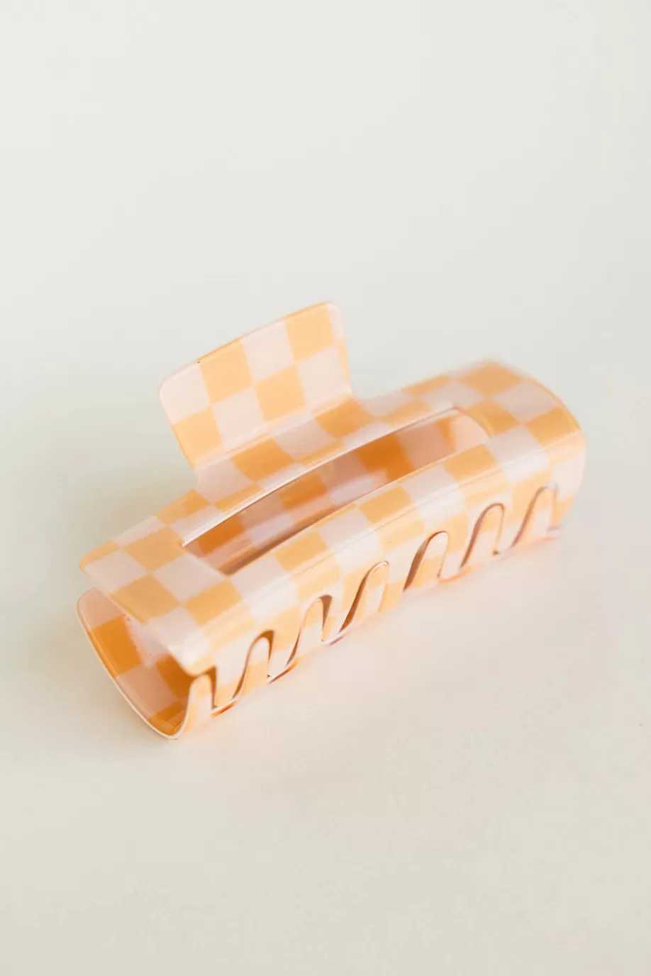 Hot Checkered Rectangle Claw Clip in HAIR ACCESSORIES | HAIR ACCESSORIES