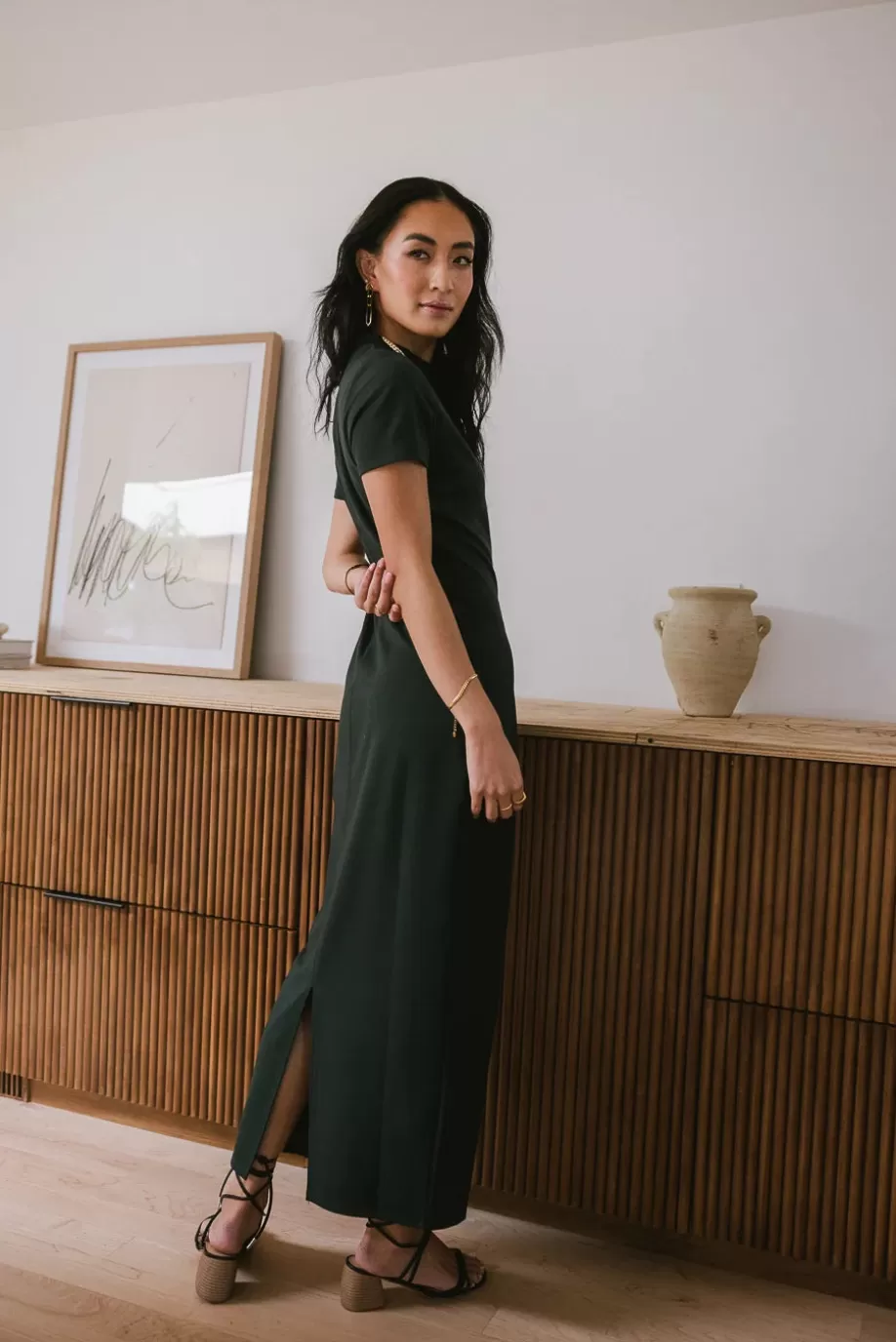 Sale Ciara Maxi Dress in Hunter Green - FINAL SALE MAXI DRESSES | DRESSES