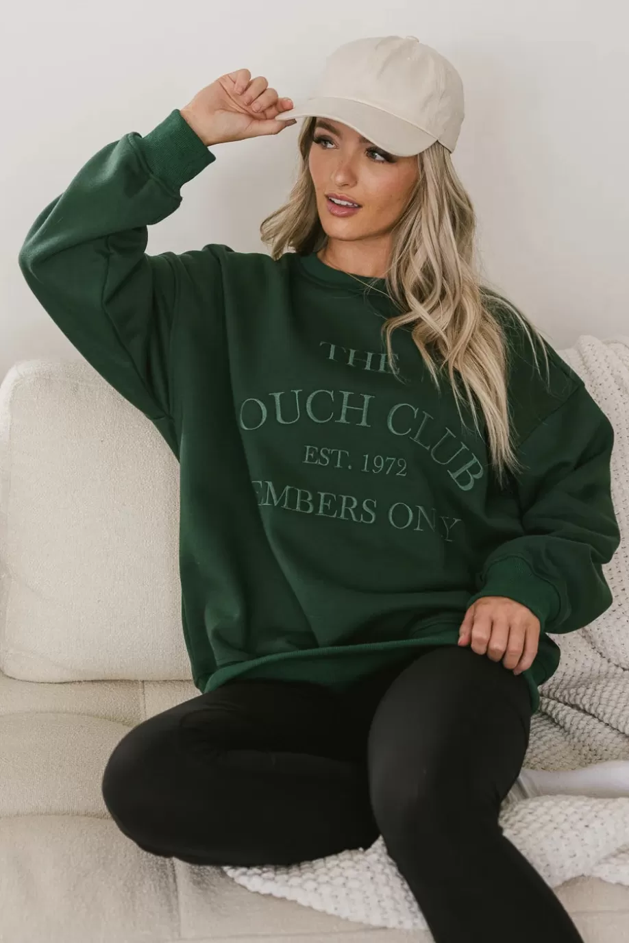 Best Sale Couch Club Embroidered Sweatshirt GRAPHICS | SWEATERS