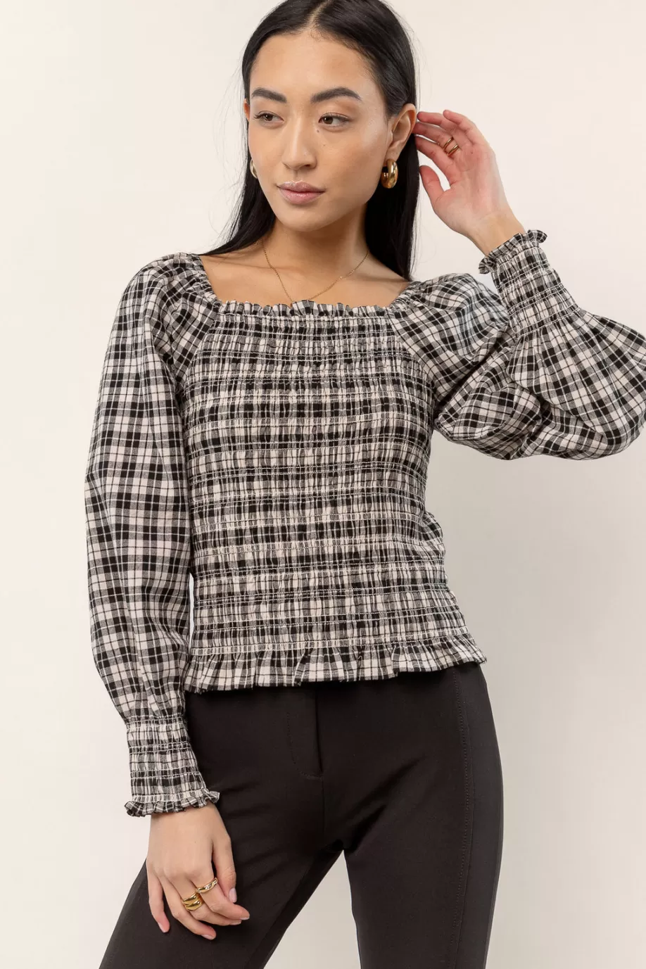 Shop Devin Plaid Top in - FINAL SALE BLOUSES | BLOUSES