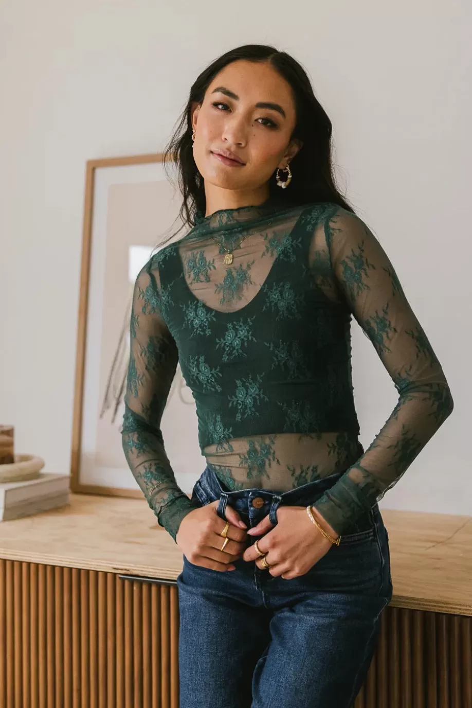 Best Drea Lace Layering Top in - FINAL SALE TOPS