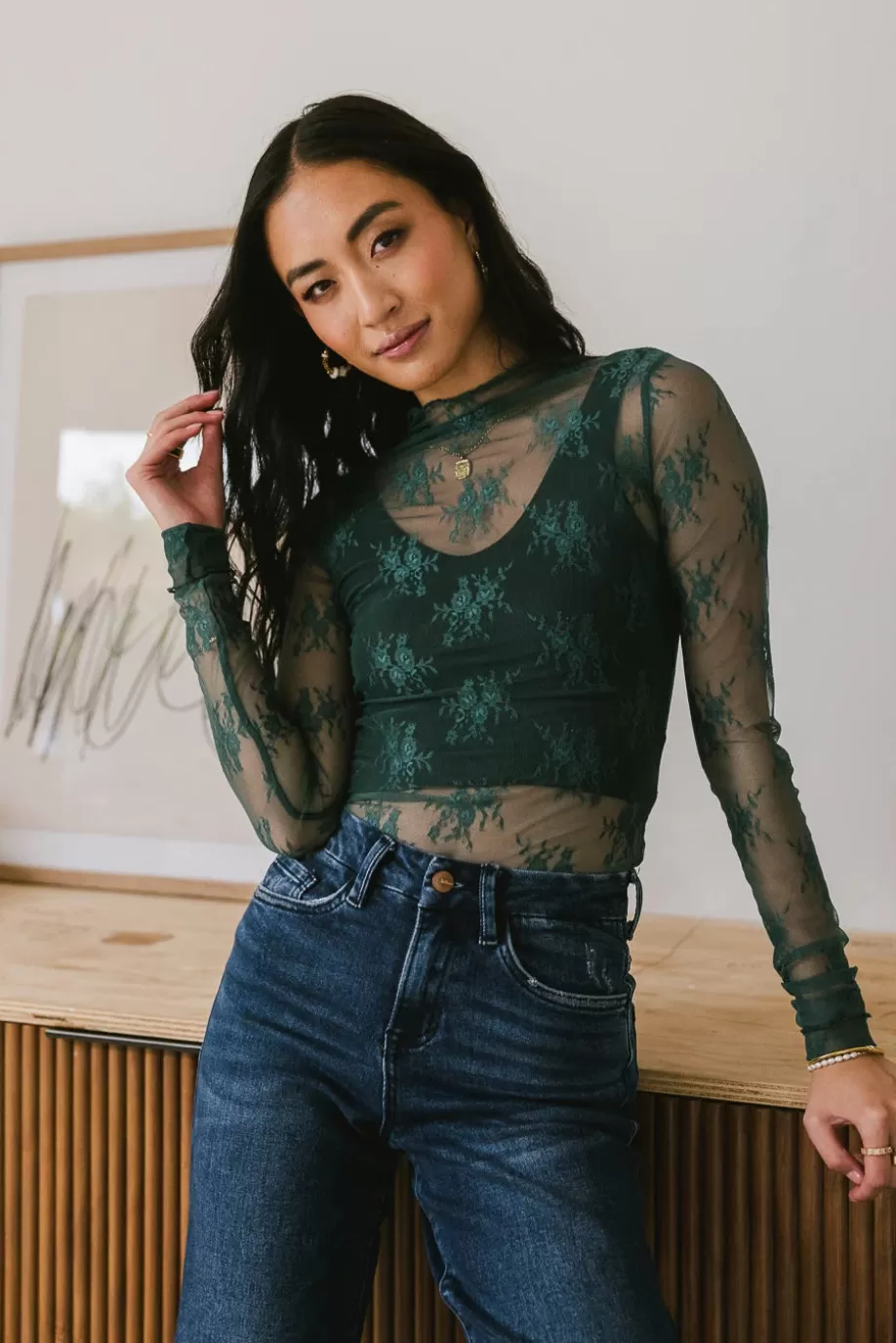 Best Drea Lace Layering Top in - FINAL SALE TOPS