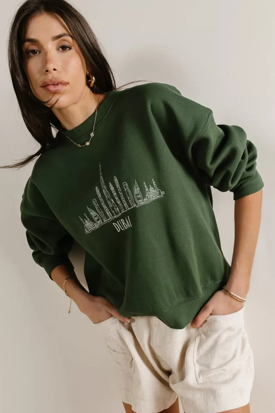 Cheap Dubai Embroidered Sweatshirt SWEATERS | SWEATERS