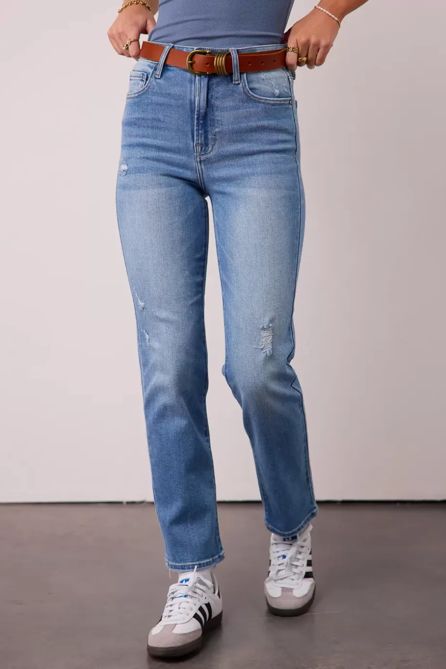 Best Sale Ellery Straight Leg Jeans in Light Wash DENIM