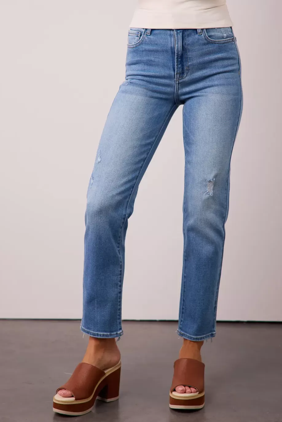 Best Sale Ellery Straight Leg Jeans in Light Wash DENIM