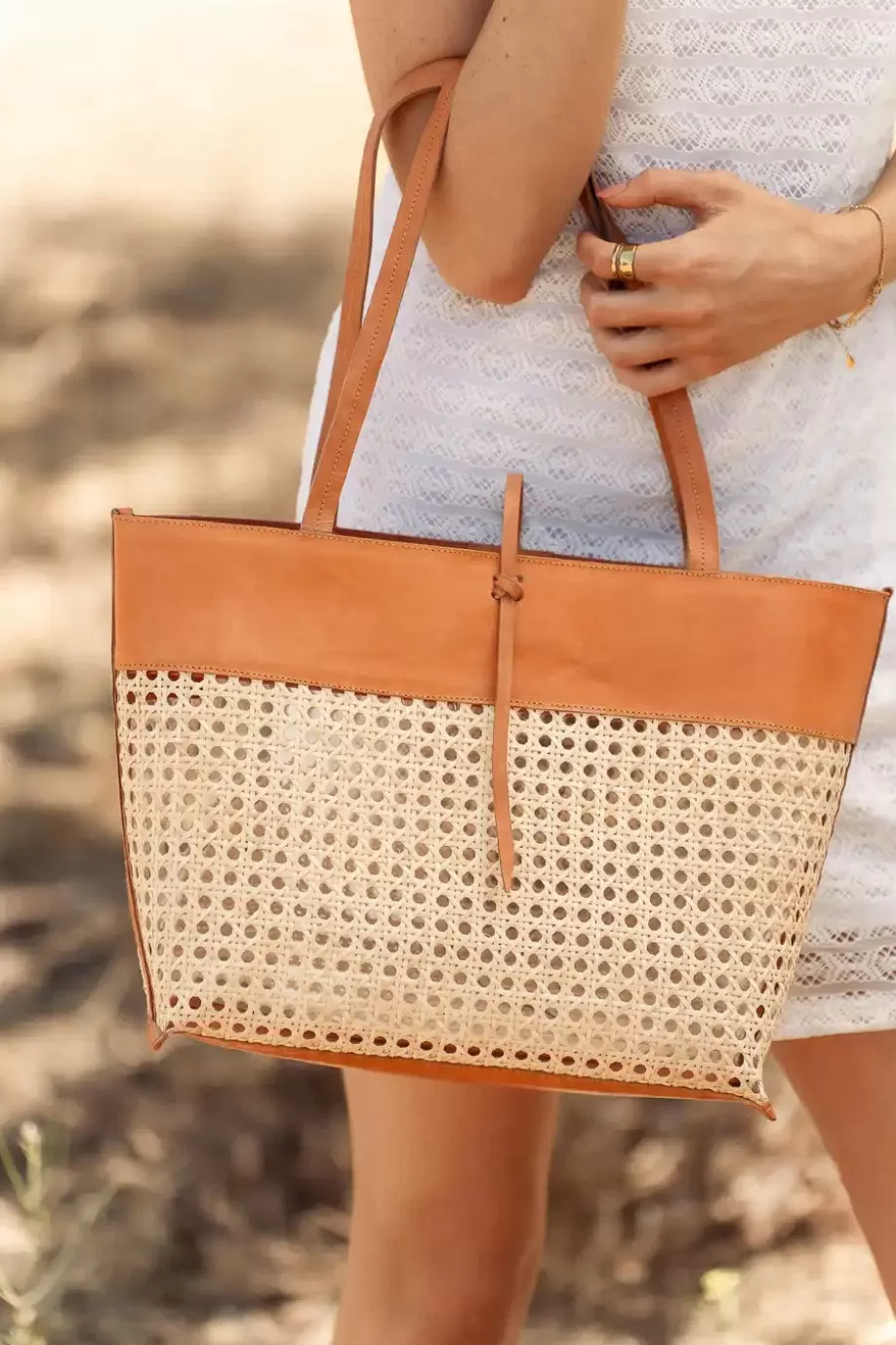 Hot Ellie Wicker Tote in BAGS | BAGS