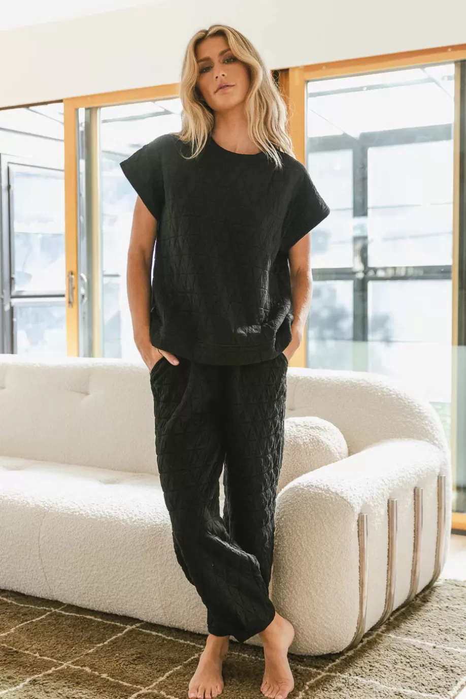 Online Elora Quilted Joggers in - FINAL SALE PANTS