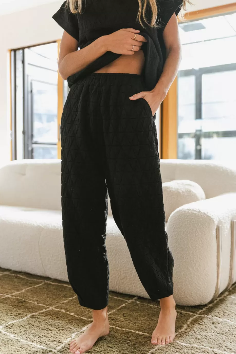 Online Elora Quilted Joggers in - FINAL SALE PANTS