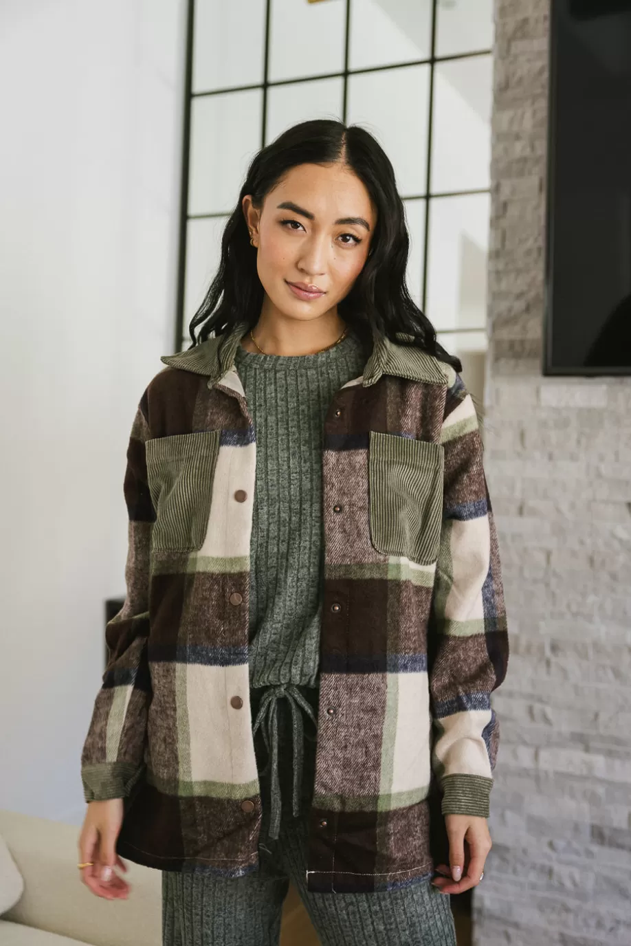 Outlet Emma Plaid Shacket JACKETS & BLAZERS | JACKETS & BLAZERS