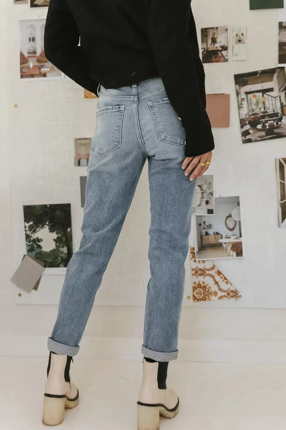 Fashion Erika Distressed Mom Jeans - FINAL SALE DENIM