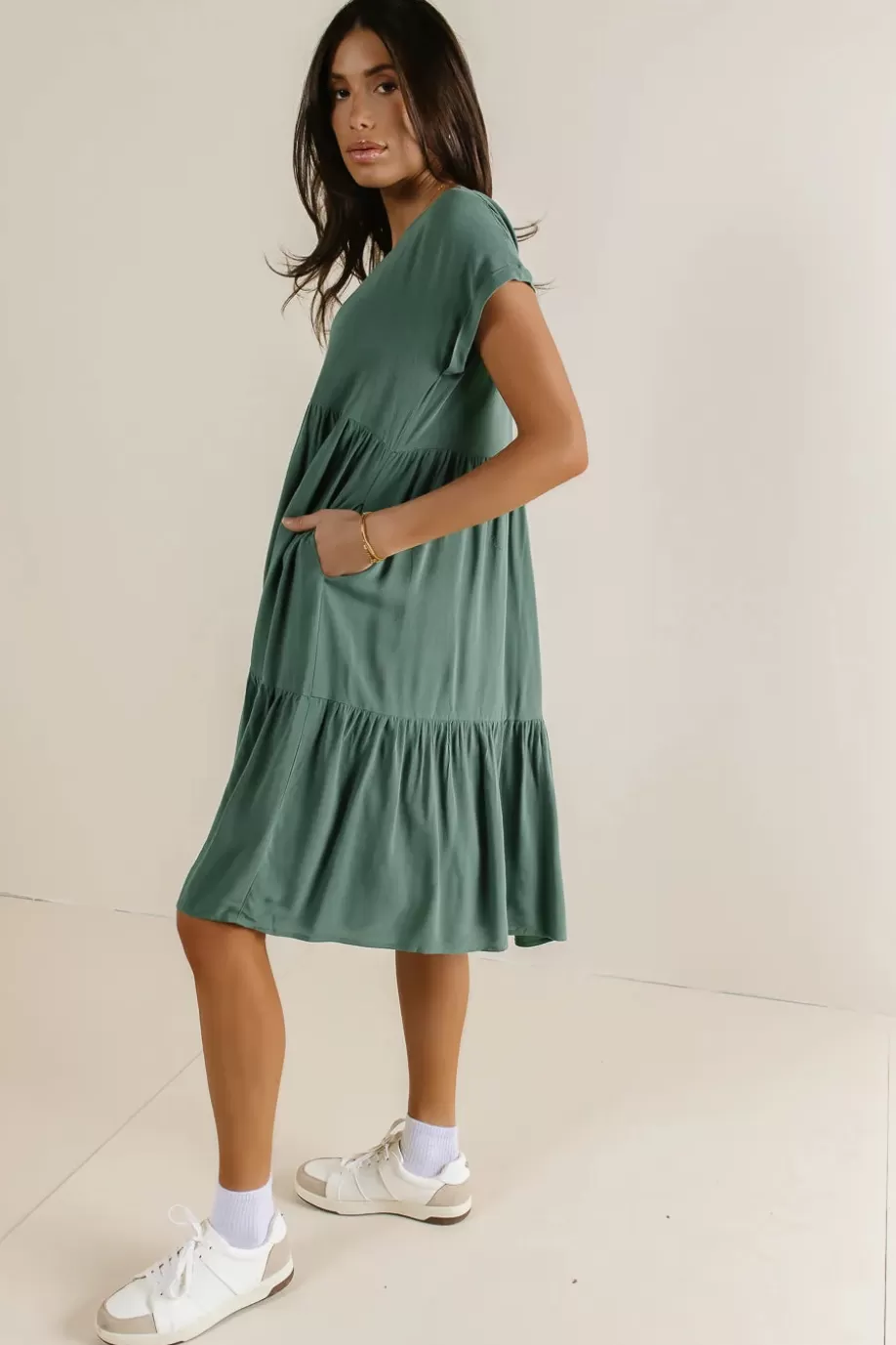 Store Essie Tiered Dress MIDI DRESSES | DRESSES