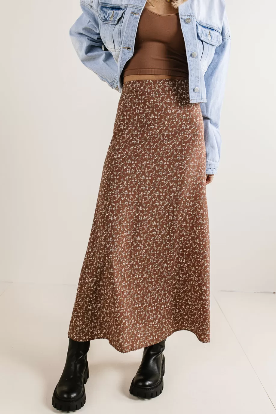 Clearance Evelyn Floral Skirt - FINAL SALE SKIRTS