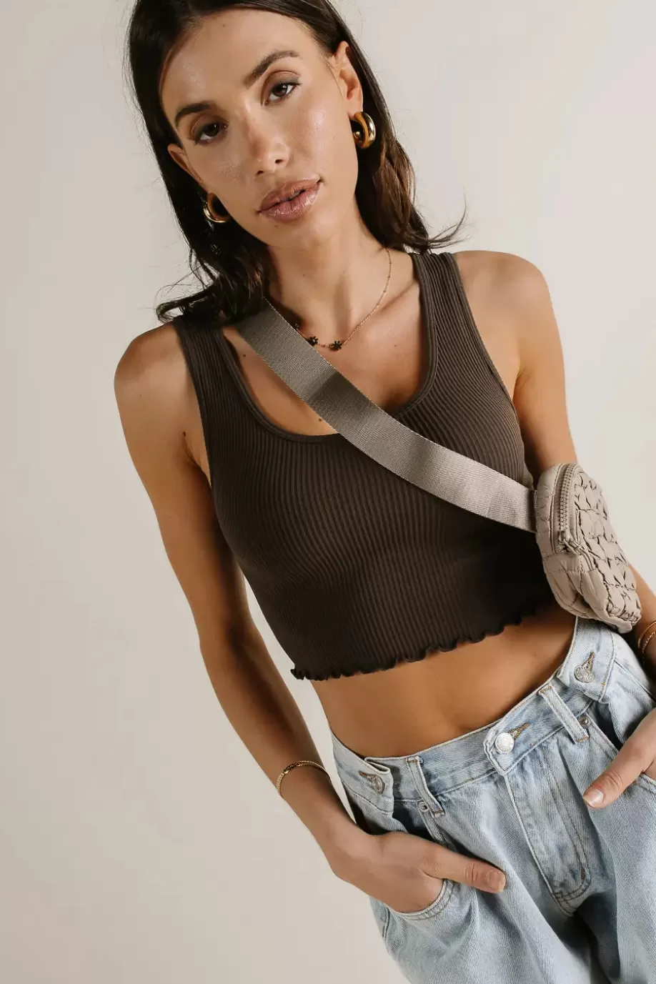 Discount Everleigh Cropped Tank in TEES & TANKS | TEES & TANKS