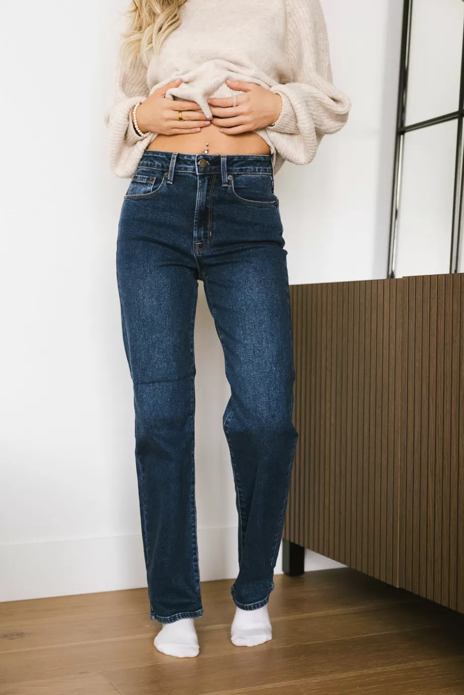 Shop Fawn Straight Leg Jeans DENIM