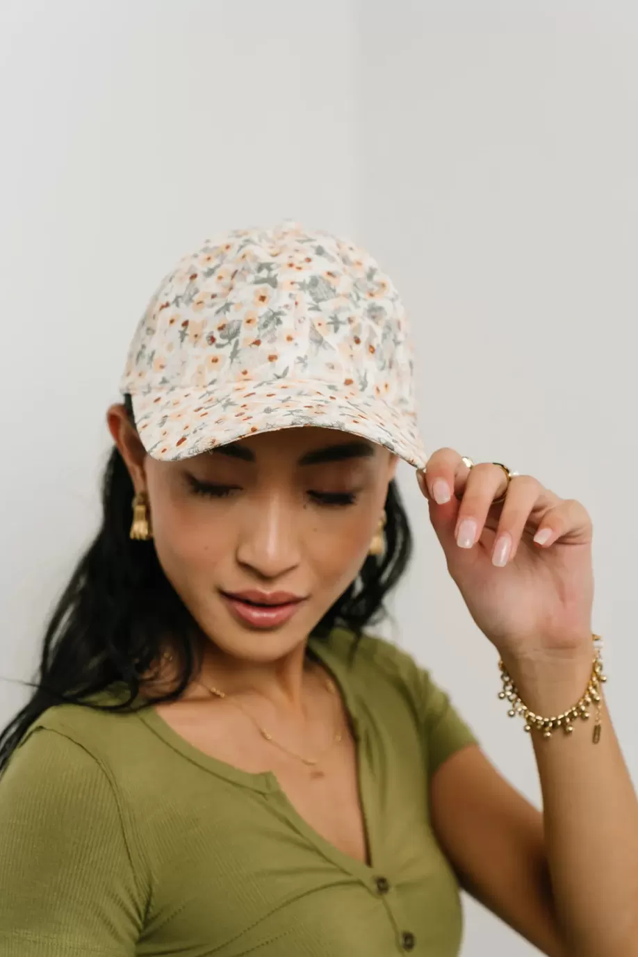 Outlet Floral Baseball Cap in HATS & CAPS