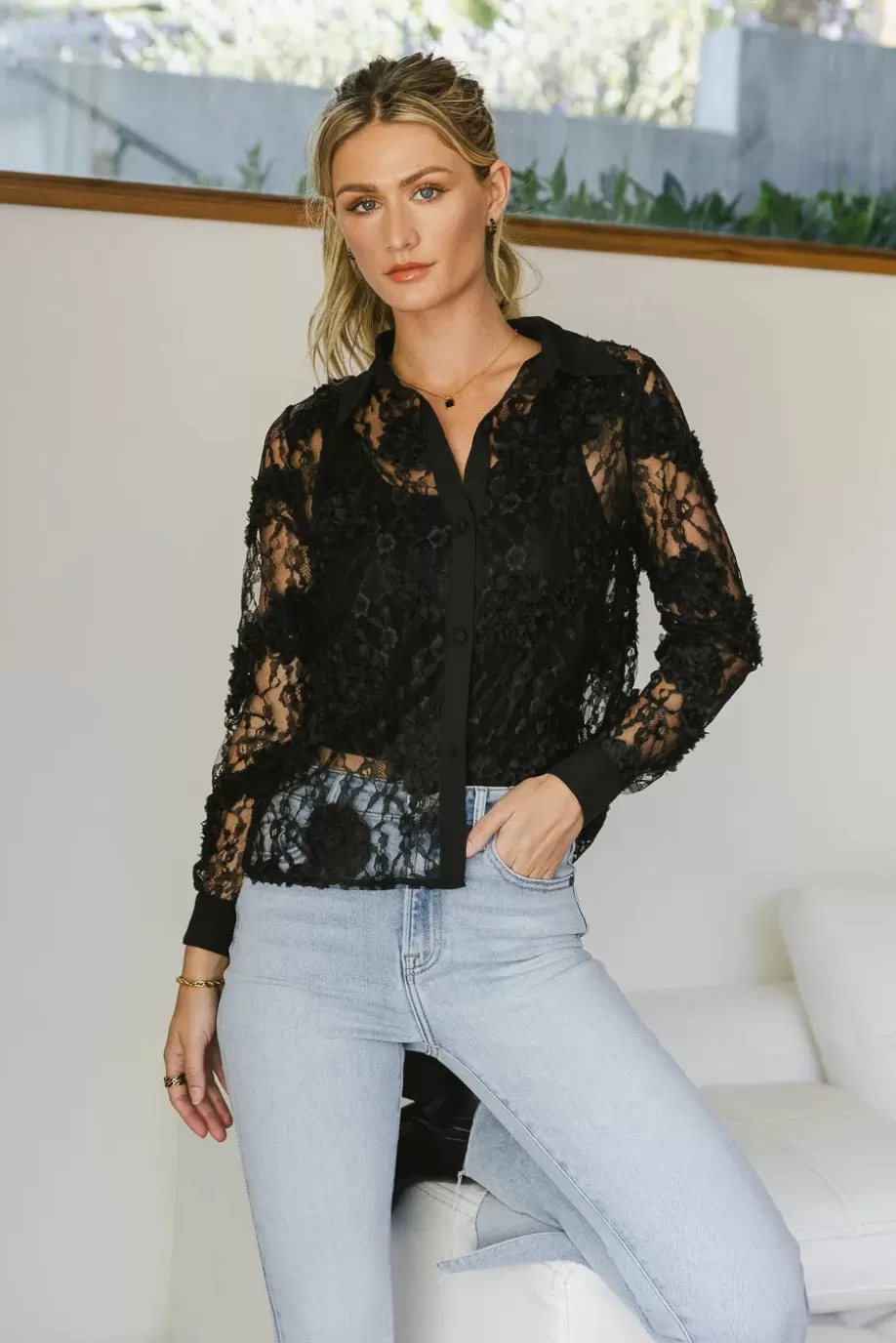 Outlet Floral Layering Top - FINAL SALE BLOUSES | BLOUSES