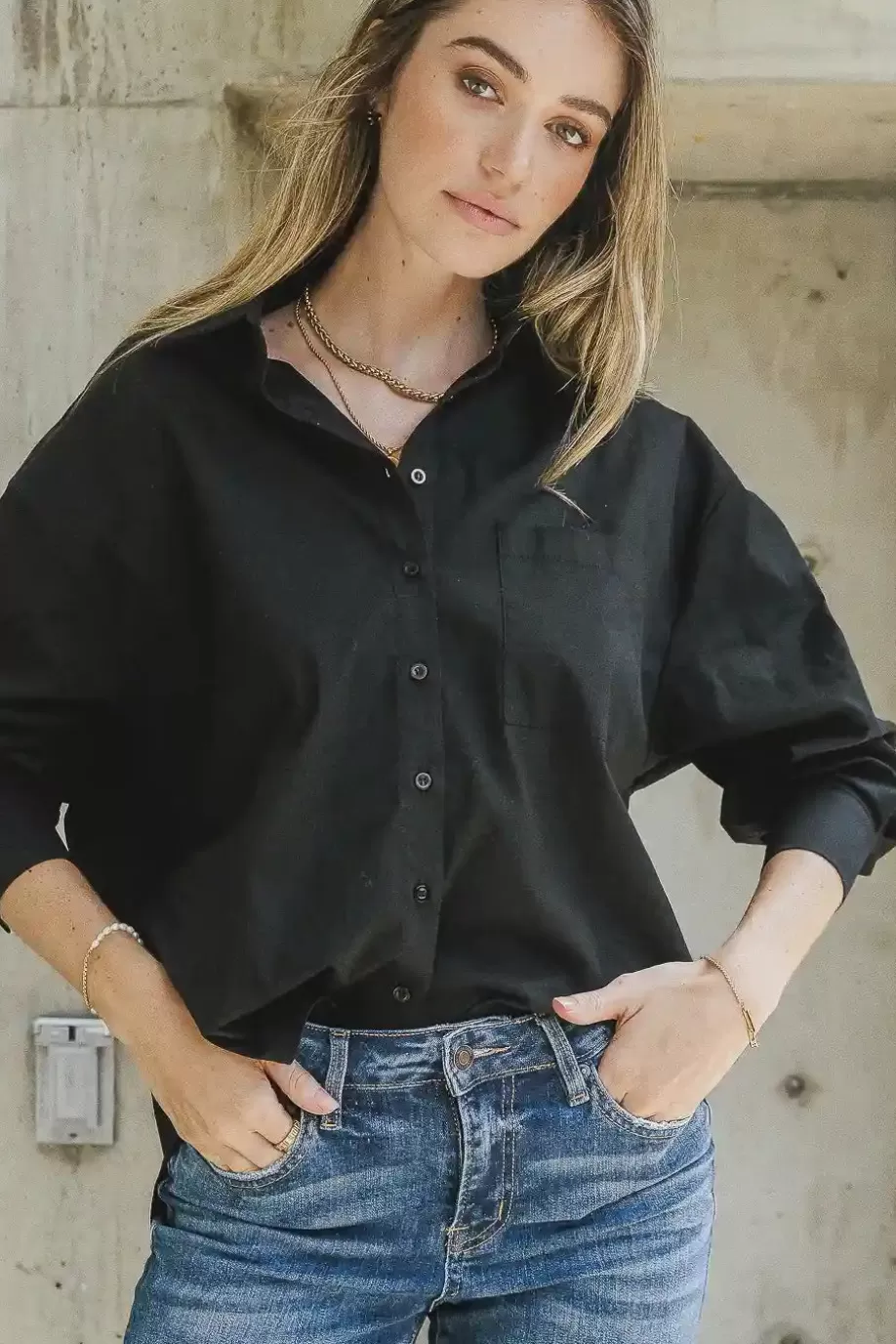 Best Sale Gracie Button Up in BUTTON DOWN | TOPS