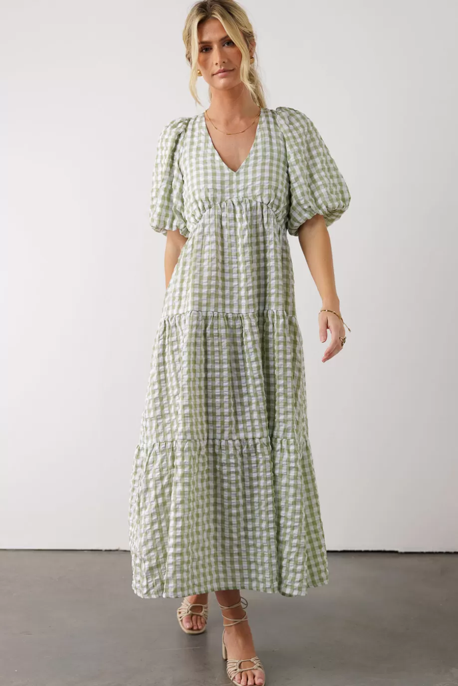 Sale Haleigh Gingham Dress in MIDI DRESSES | DRESSES