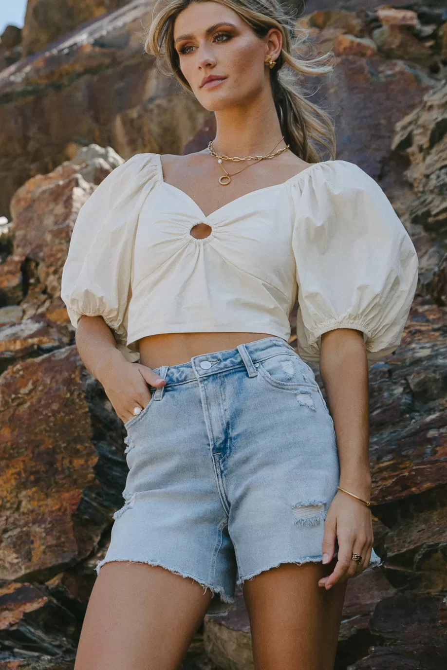 Discount Harlyn Crop Top - FINAL SALE CROPPED | BLOUSES