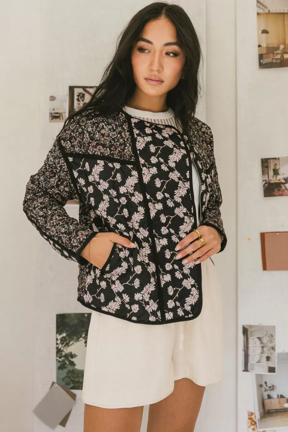 Discount Hermione Quilted Floral Jacket - FINAL SALE JACKETS & BLAZERS | JACKETS & BLAZERS