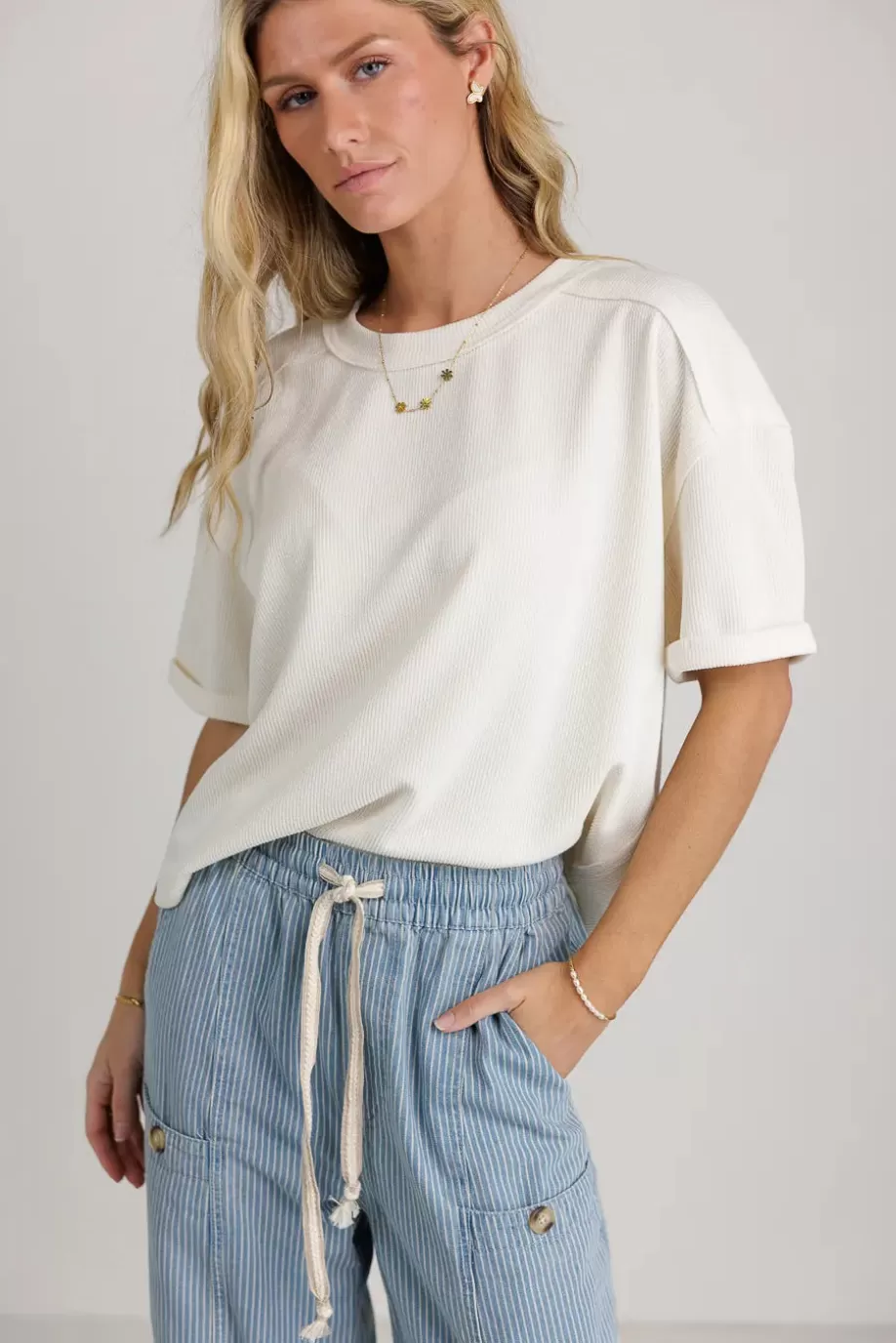 Sale Jaxson Ribbed Knit Top TEES & TANKS | TEES & TANKS