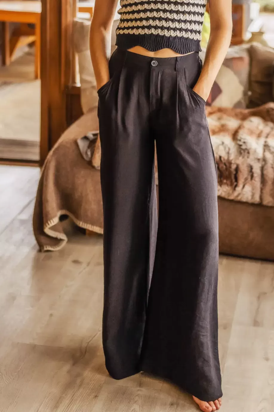 Best Jolie Wide Leg Pants in - FINAL SALE PANTS