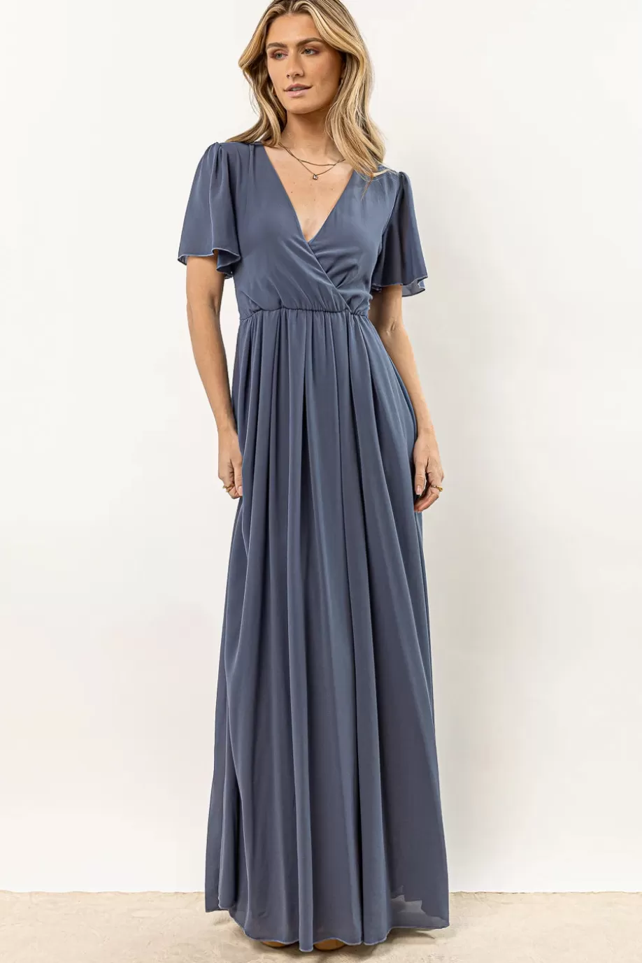 Flash Sale Josie Maxi Dress in Slate Blue - FINAL SALE MAXI DRESSES | DRESSES