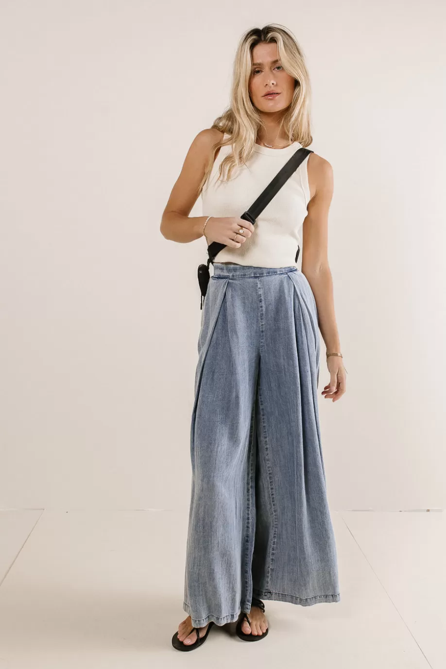 Best Sale Katie Wide Leg Tencel Pants in PANTS