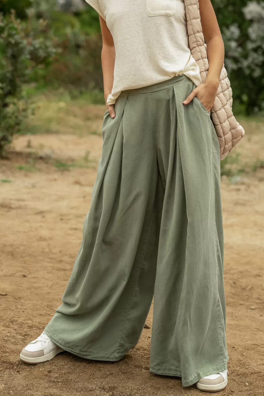 New Katie Wide Leg Tencel Pants in PANTS