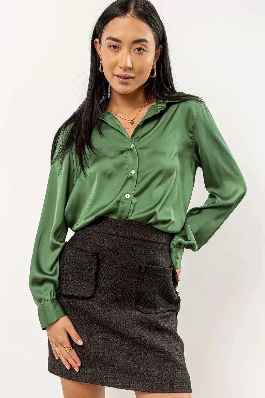 Shop Keagan Button Up in - FINAL SALE BUTTON DOWN | BLOUSES