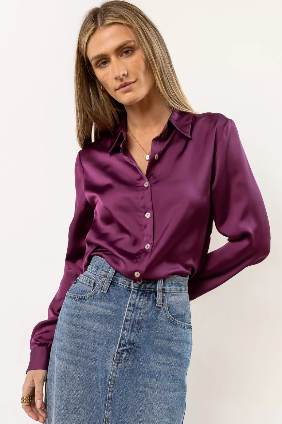 Online Keagan Button Up in - FINAL SALE BUTTON DOWN | BLOUSES