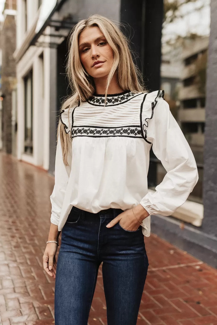 Best Kelly Embroidered Blouse - FINAL SALE BLOUSES | BLOUSES