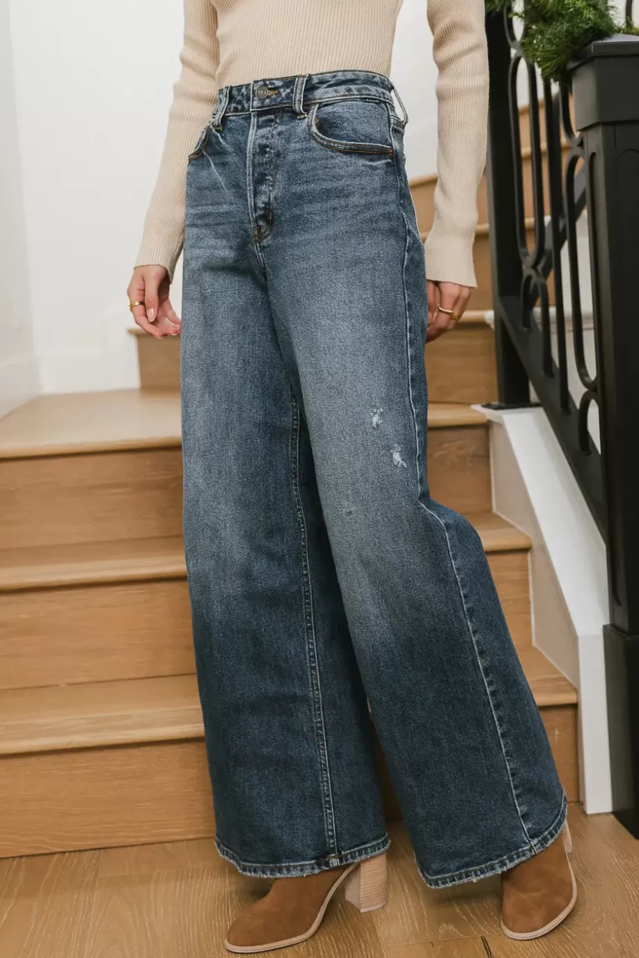 Best Kendall Wide Leg Jeans DENIM