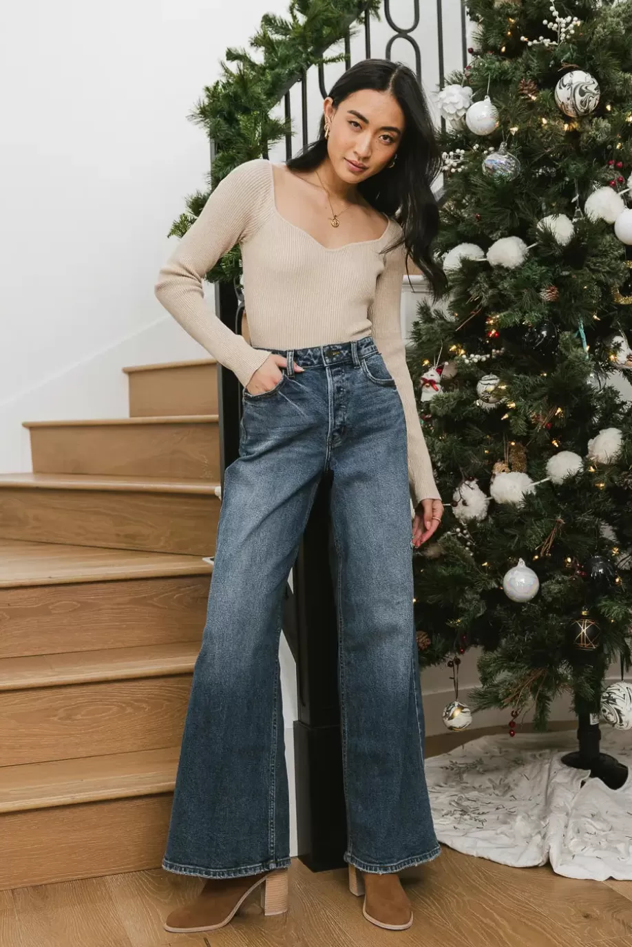 Best Kendall Wide Leg Jeans DENIM