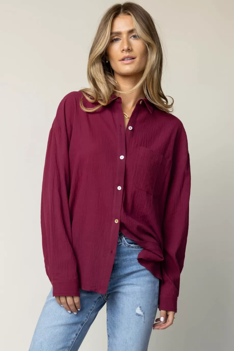 Clearance Larissa Button Up Blouse in - FINAL SALE BUTTON DOWN | BLOUSES