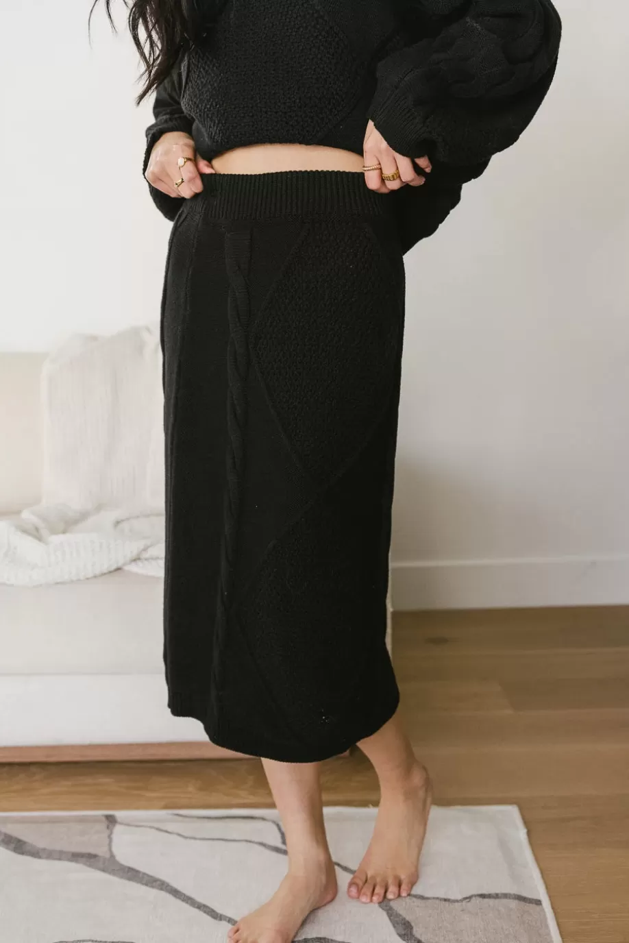 Sale Lilly Cable Knit Skirt in SKIRTS | SETS