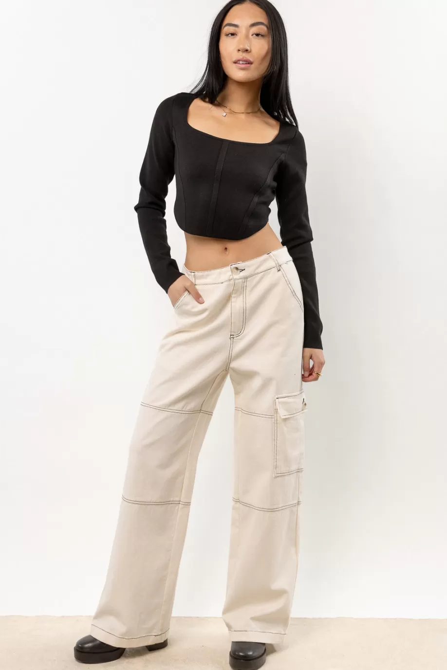 New Lyra Cropped Top in - FINAL SALE CROPPED | TOPS