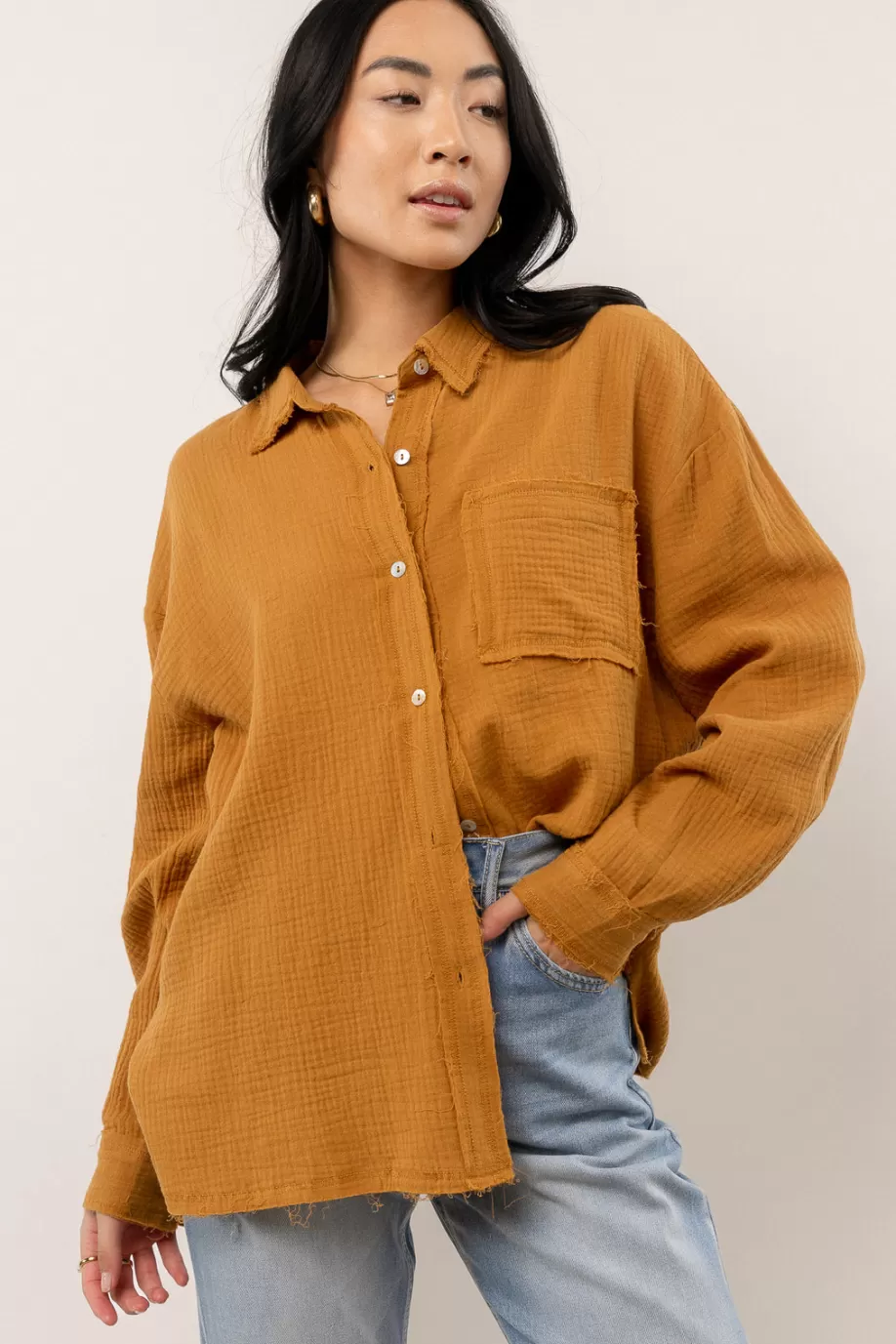 Sale Macey Button Up in - FINAL SALE BUTTON DOWN