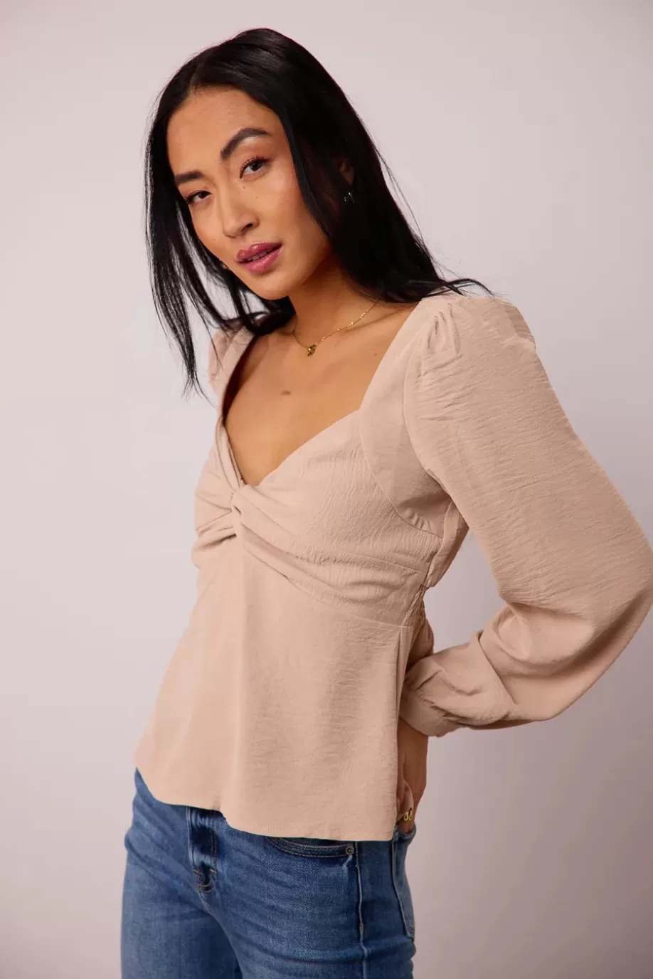 Best Sale Maeve Twist Front Blouse in BLOUSES | BLOUSES