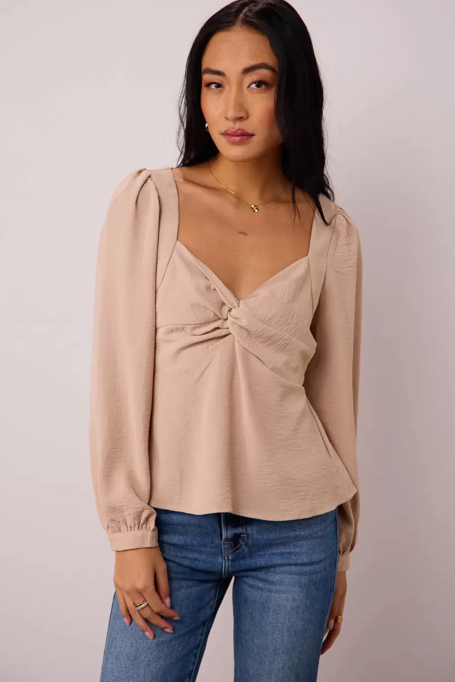 Best Sale Maeve Twist Front Blouse in BLOUSES | BLOUSES