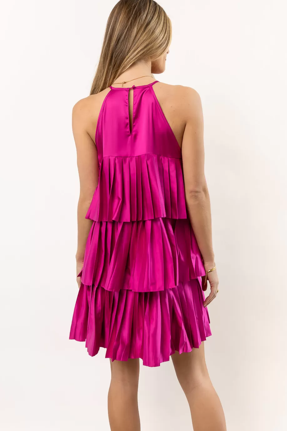 Clearance Mara Satin Mini Dress in - FINAL SALE DRESSES