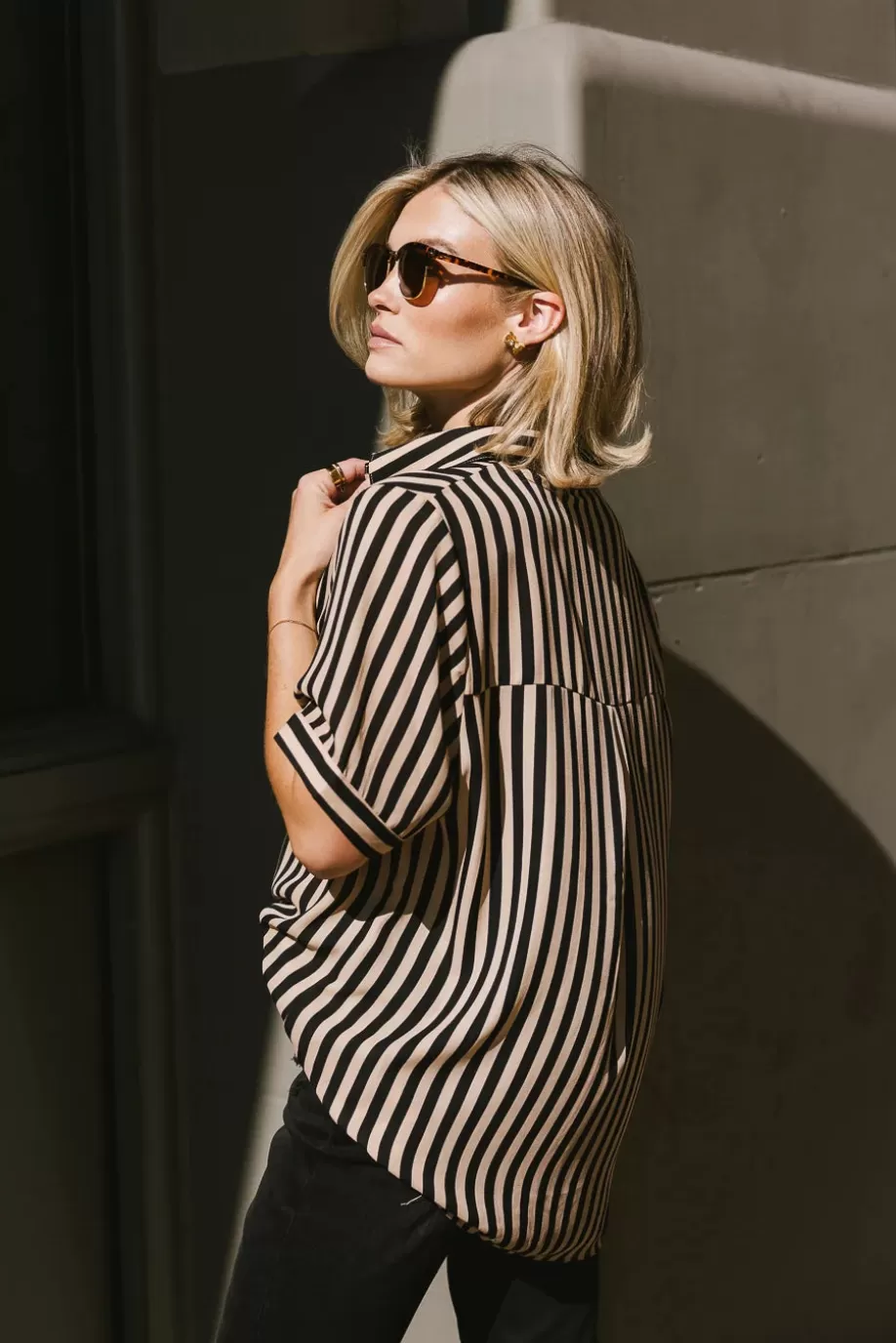 Shop Max Striped Button Up BUTTON DOWN | BLOUSES